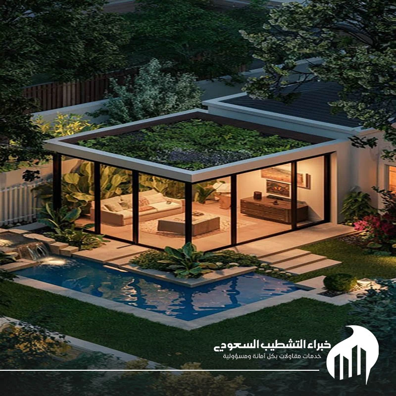 تصميم غرف زجاجية للحدائق الخبر