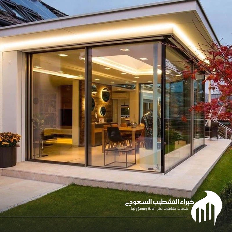 اشكال غرف زجاجيه الشرقية