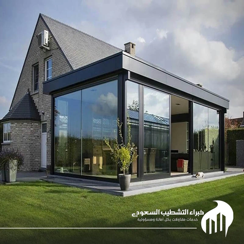 تصميم غرف زجاجية للحدائق الخبر